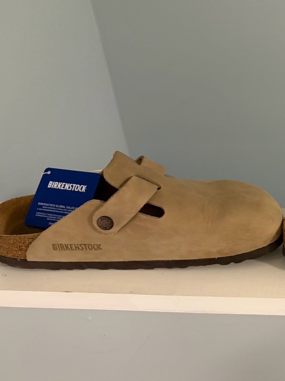 Birkenstock Boston Oiled Leather Clogs in Tobacco Brown - Picture 7 of 10